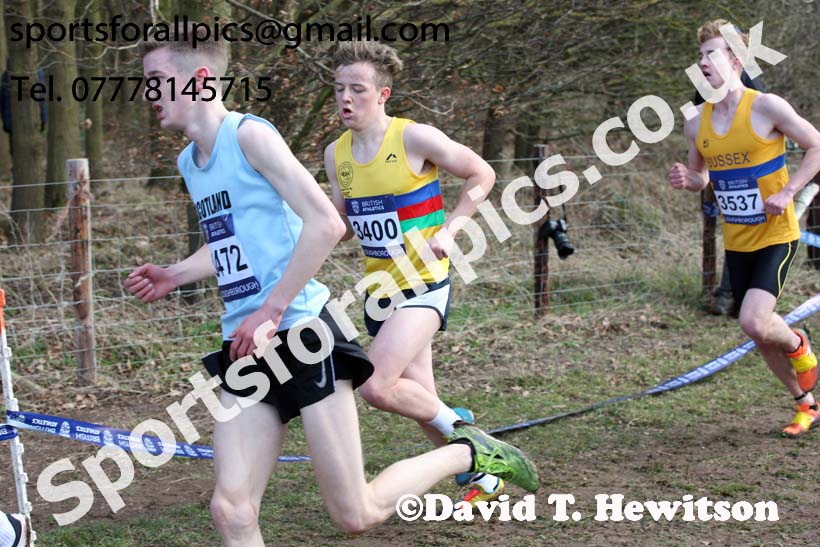 Mens under-17s 2019 British Athletics Inter Counties Cross Country, Prestwood Hall, Loughborough. Photo:  David T. Hewitson/Sports for All Pics